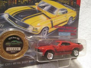 1970 Mustang Boss 302 Ford Red Johnny Lightning Car 1/64 Muscle Cars Usa