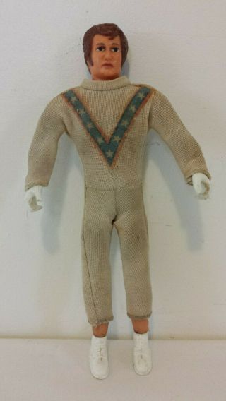 Vintage Ideal 7 " Evel Knievel Action Figure Loose With White Outfit