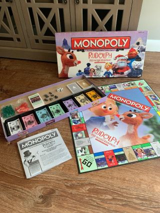 Rudolph The Red Nosed Reindeer Monopoly Game Collectors Edition