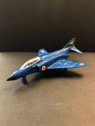 1970s Dinky Toys Phantom Ii F - 4k Blue Angels Fighter Jet