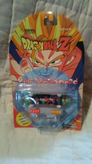 Vintage 1999 Dragon Ball Z Mini Skateboard Goku Trunks Vegeta Toycom