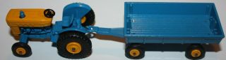 Matchbox Lesney 39/40 Ford Tractor Blue Body / Trailer -
