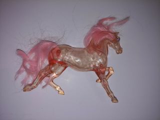 Vintage She - Ra Princess Of Power Crystal Swift Wind Horse Clear Pink
