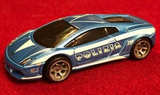 Hot Wheels Speed Machines Lamborghini Gallardo Lp560 - 4 Loose Polizia