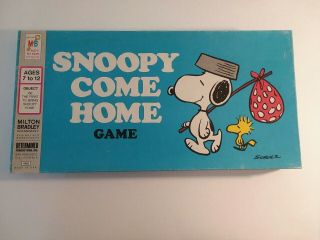 Snoopy Come Home Board Game Complete 1973 Vtg Peanuts Milton Bradley Complete