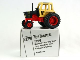 Ertl 1996 National Farm Toy Show Case Agri King 1170 Tractor W Box,  1:43 Farmer