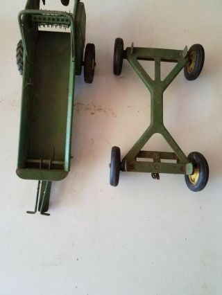 1950s John Deere Toy Manure Spreader And Wagon
