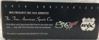 Wix 1953 Corvette Convertible 50th Anniversary Collectors Edition 1:24 2