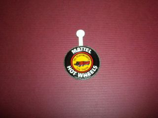 Fire Engine/heavyweights - Mattel Hot Wheels Metal Badge/pin/button/pinback 1969