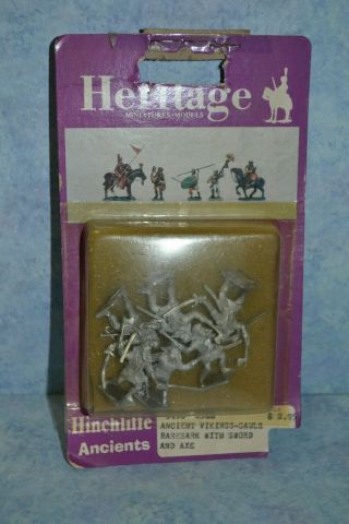 Heritage Miniatures 3150 Ancient Vikings - Gauls Baresark With Sword And Axe
