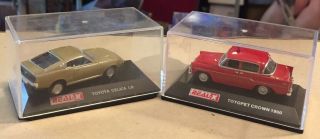 Set Of 2 - Real - X - 1/72 Toyota Celica Lb & Toyopet Crown 1900