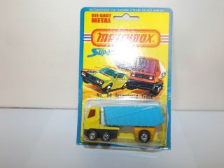 Matchbox S/f No.  50 - B Articulated Dump Truck Htf Bright Yellow Cab,  Orange/yellow