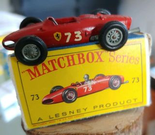Matchbox Lesney F1 Ferrari No.  73 Red Made In England