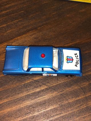 Matchbox 55 Police Car Ford Fairline Blue With Red Light 2