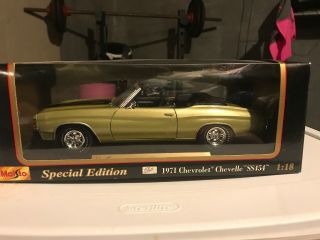 Maisto 1971 Chevrolet Chevelle Ss454 1:18 Scale Diecast Special Edition