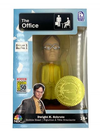 2019 Sdcc Ucc Exclusive " The Office " Dwight Schrute Bobblehead Figure