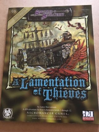 Lamentation Of Thieves,  Sword & Sorcery D20 Rpg,  Dungeons & Dragons,  Necromancer