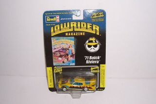 2003 Revell Lowrider 1:64 Die Cast Car 71 Buick Riviera 143 Yellow Moc