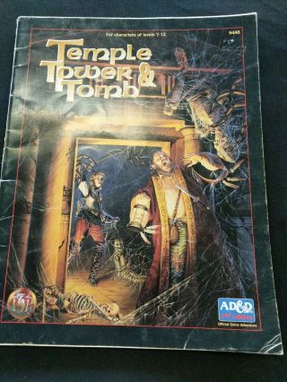 Temple Tower & Tomb Exc Ad&d D&d Module Dungeons Dragons Adventure Tsr 9448 Dnd