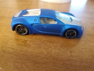 Loose Hot Wheels Satin Blue Bugatti Veyron