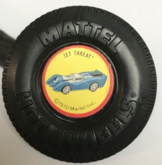 Jet Threat Button Hot Wheels Redline W/tab 1970