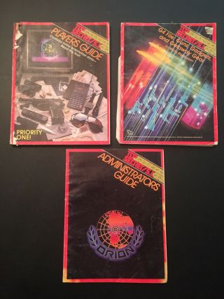 Top Secret S.  I.  Rpg Players Guide,  Administrators Guide & G4 File Guns 1987 Tsr