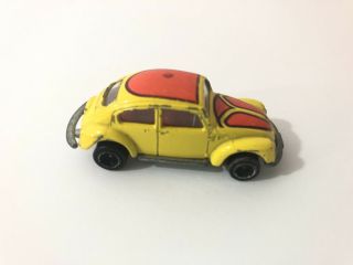 Volks Wagon Diecast Yellow Car Tomica Made In Japan 1977 Tomy Vw Bug