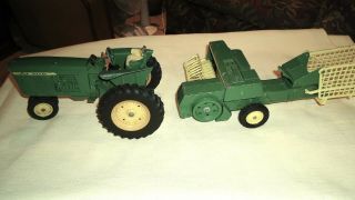 Ertl 1/16 Scale Deere Tractor / Baler,  Tonka 1/64 Dozer