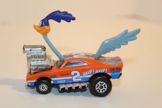 Matchbox 1993 Road Runner Looney Tunes Dodge Charger Pro Racer 2 Blue/orange