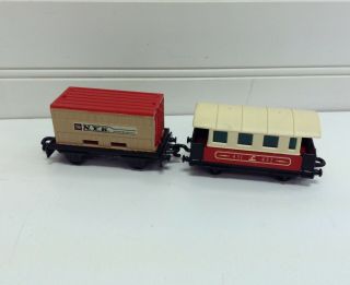 Vintage 1977 & 1978 Lesney Matchbox Flat Car & Passenger Coach Trains