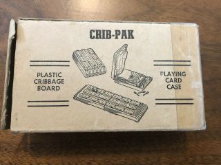 W.  C.  Horn,  Bro.  & Co.  Crib - Pak Cribbage Board Vintage,  Folding Crib Pack