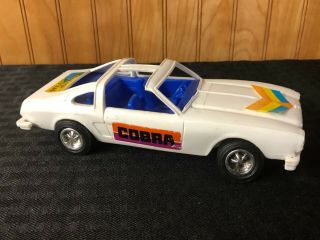 Vintage Processed Plastic 1974 - 1976 Ford Mustang Ii Cobra T - Top White 1/25 1980s