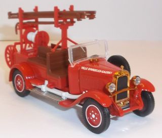 Solido 1930 Citroen C4f Fire Engine Truck Die - Cast 1:43