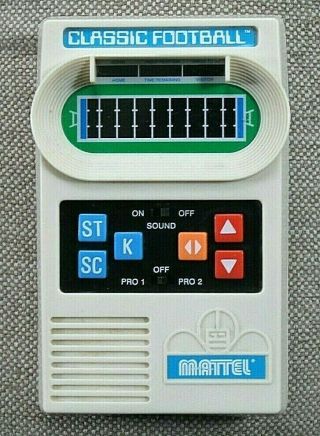 Mattel Classic Football 2000 - Handheld Retro Electronic Game -