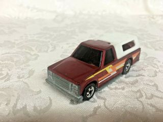 1985 Hot Wheels Crack Ups BACK BITER Pick Up Truck Red Hong Kong 2