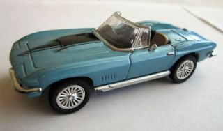 Ray 1967 Chevrolet Corvette Convertible 1:43 Die Cast Car - Light Blue Loose 2