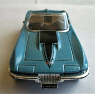 Ray 1967 Chevrolet Corvette Convertible 1:43 Die Cast Car - Light Blue Loose 3