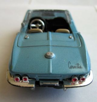 Ray 1967 Chevrolet Corvette Convertible 1:43 Die Cast Car - Light Blue Loose 4