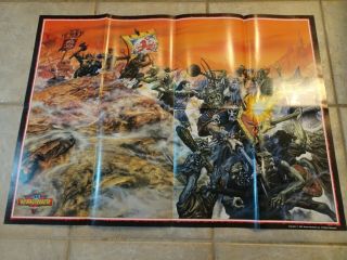 Games Workshop White Dwarf Warhammer Fantasy Battle Poster 23.  5 " X 32 " - 1987