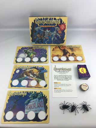 Goosebumps Shrieks And Spiders Board Game Stine Parker Brothers 1995 Complete 3