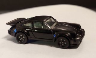 Herpa Porsche 930 turbo black.  HO 1/87 Made in W.  Germany.  model car 2