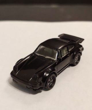 Herpa Porsche 930 turbo black.  HO 1/87 Made in W.  Germany.  model car 5