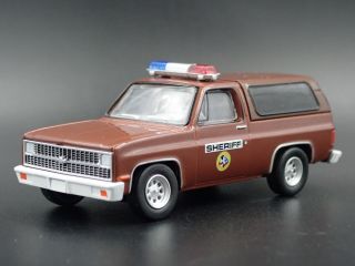1981 81 Chevy Chevrolet K5 Blazer Sheriff X Files 1:64 Scale Diecast Model Car
