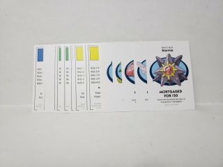 Pokemon Monopoly Kanto Edition - Complete Set Of 28 Title Deed Cards
