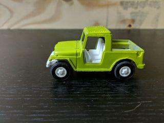 Old Vtg Antique Collectible Diecast Green Tootsietoy Toy Truck Jeep Made In Usa