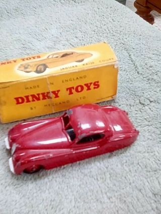 Vintage Dinky Toys Jaguar Xk120 Coupe,  No.  127