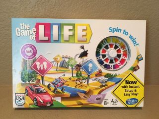 The Game Of Life Board Game By Hasbro Gaming Ages 8,  2 To 4 Players