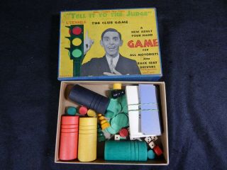 Vintage Eddie Cantor Tell It To The Judge Board Game Parker Bros 1930s