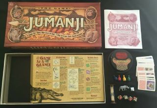 Jumanji Board Game 1995 Milton Bradley - 100 Complete - Robin Williams - Family