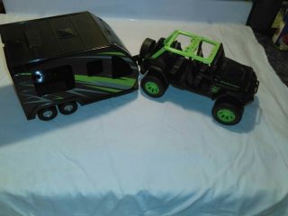 Toy Jeep Wrangler Rubicon And Trailer